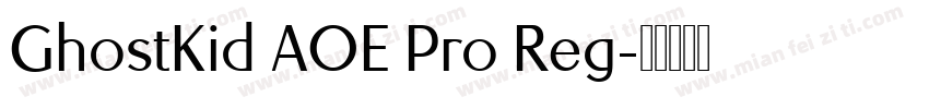 GhostKid AOE Pro Reg字体转换